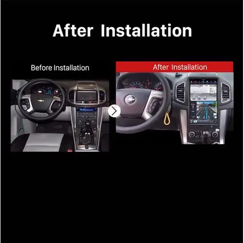 Clearance 13.6" tesla style vertical screen android 8.1 Car GPS radio Navigation for Chevrolet Capitval  2008-2017 5