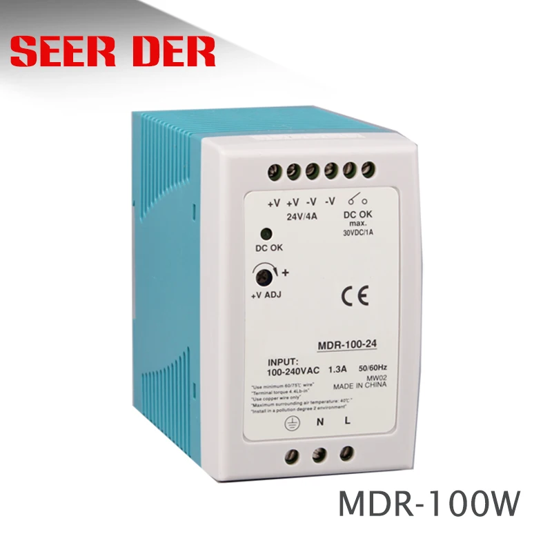 Пластиковый чехол smps psu 100 Вт 24 вольт светодиодный модуль драйвера В 4 а ac/dc