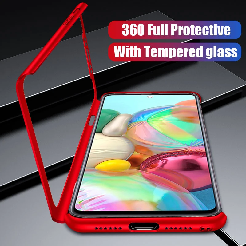 Защитный чехол для Samsung Galaxy A41 A71 A51 S20 A70 A50 A60 A40 A31 A21S A11 360|Бамперы| |