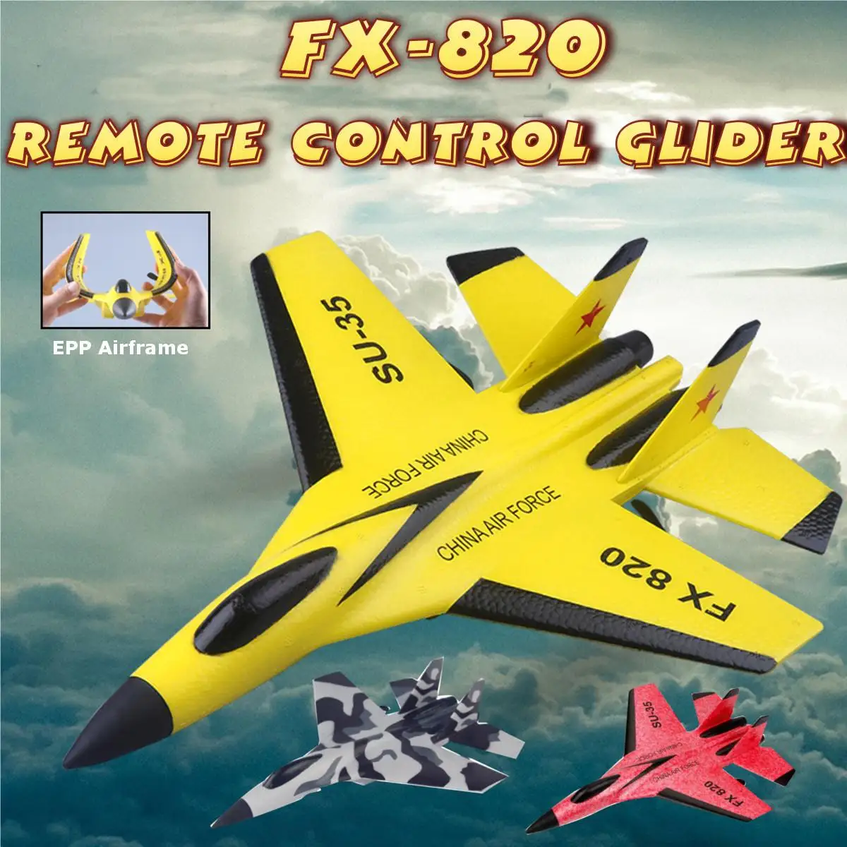 Прохладный RC бороться с неподвижным крылом RC самолет FX-820 2,4G дистанционное управление Управление самолета RC Самолет