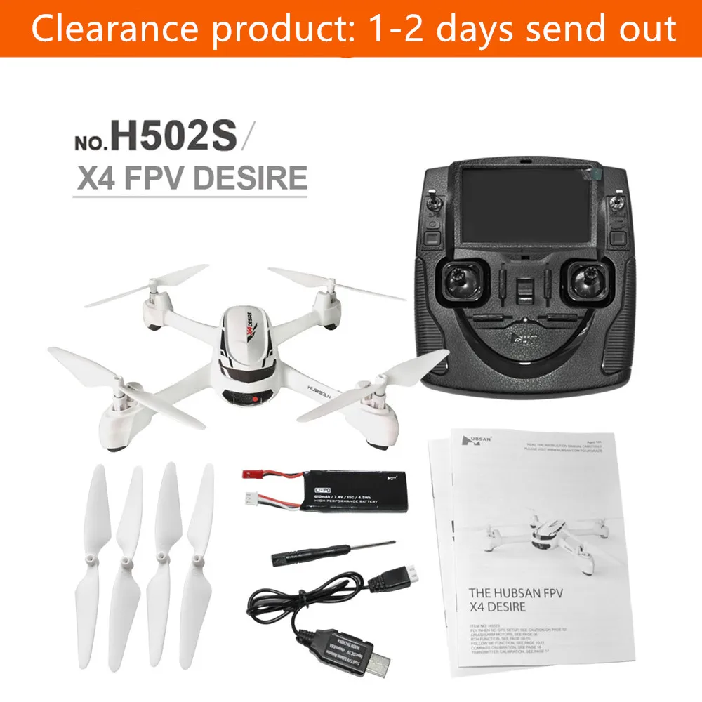 

Hubsan X4 H502S RC Drone Helicopter 5.8G FPV GPS Altitude Mode RC Quadcopter with 720P Camera 6 Axis Gyro 4-Channels Outdoor Toy