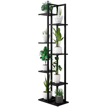 

European Flower Shelf Racks Multi-layer Balcony Decoration Solid Wood Indoor Living Room Green Flower Pot Shelf Home Specials