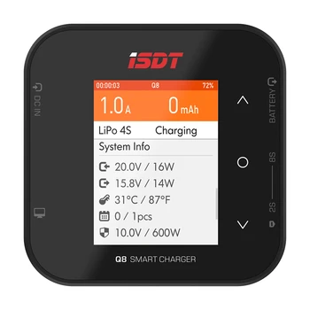 

ISDT Q8 BattGo 500W 20A High Power Battery Balance Charger Discharger for 1-8S Lipo Battery for RC FPV Drone