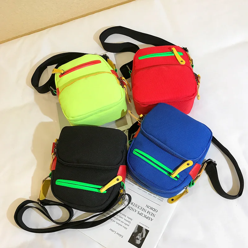 

2020 Spring And Summer New Style Korean-style Style One-Shoulder Oblique WOMEN'S Bag Solid Color Versatile Fashion Literature An