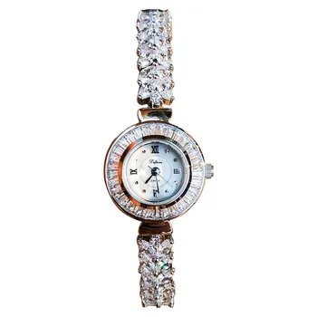 

Women's Watch Japan Quartz Jewelry Hours Fine Fashion Clock Claw-setting Crystal Bracelet Luxury Girl Gift Box