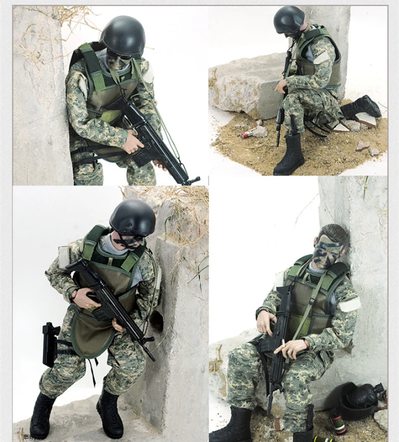 1/6 Special Forces Soldiers BJD Military Army Man Action Toy Figure Set 4