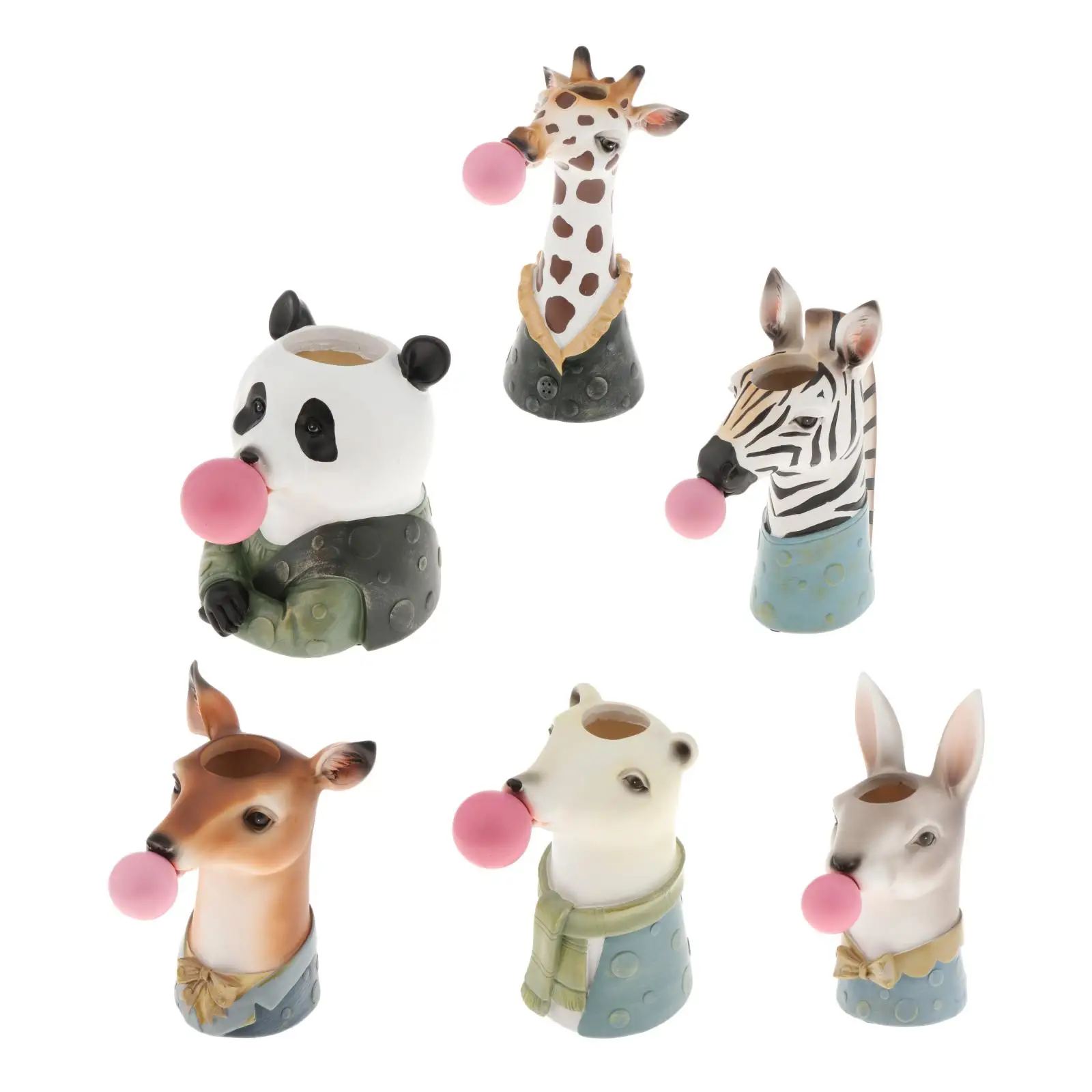 Plant Pots, Cute Animal Head Shaped Cartoon Succulent Vase Flower Pots,Container ,Home Decoration Planter Pots Mini Ornament