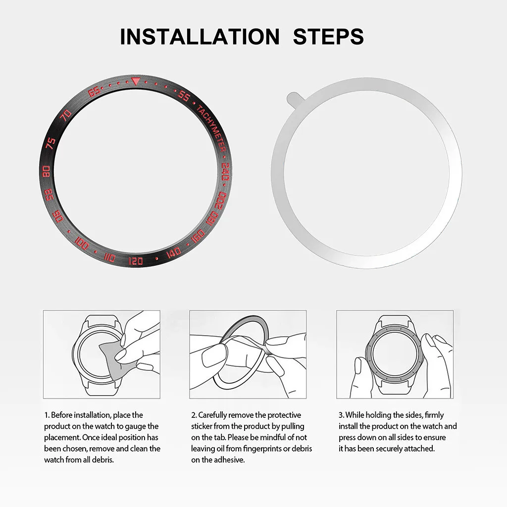 Кольцо для часов, клейкая крышка, металлический чехол против царапин для Garmin Fenix 5/5 plus Fenix 5X/5x Plus, вставка с рамкой Fenix5 Fenix5x#1122