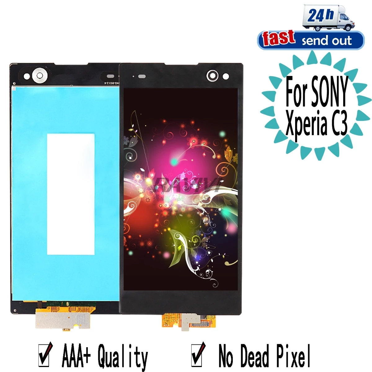 C3 ЖК-дисплей для Sony Xperia D2533 D2502 сенсорный экран дигитайзер в сборе Замена |