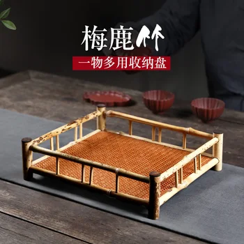 

Chang tao 】 merlot thick bamboo home tea tray manually place receive bamboo plate