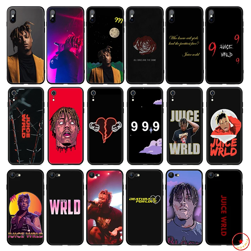 Чехол для телефона Juice WRLD мягкий силиконовый чехол iPhone 11 Pro Xs Max X или 10 8 7 6 6S Plus 5 SE Xr