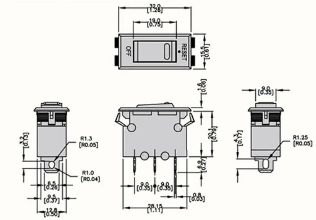 2 pces aproximação SS-001 interruptor de balancim