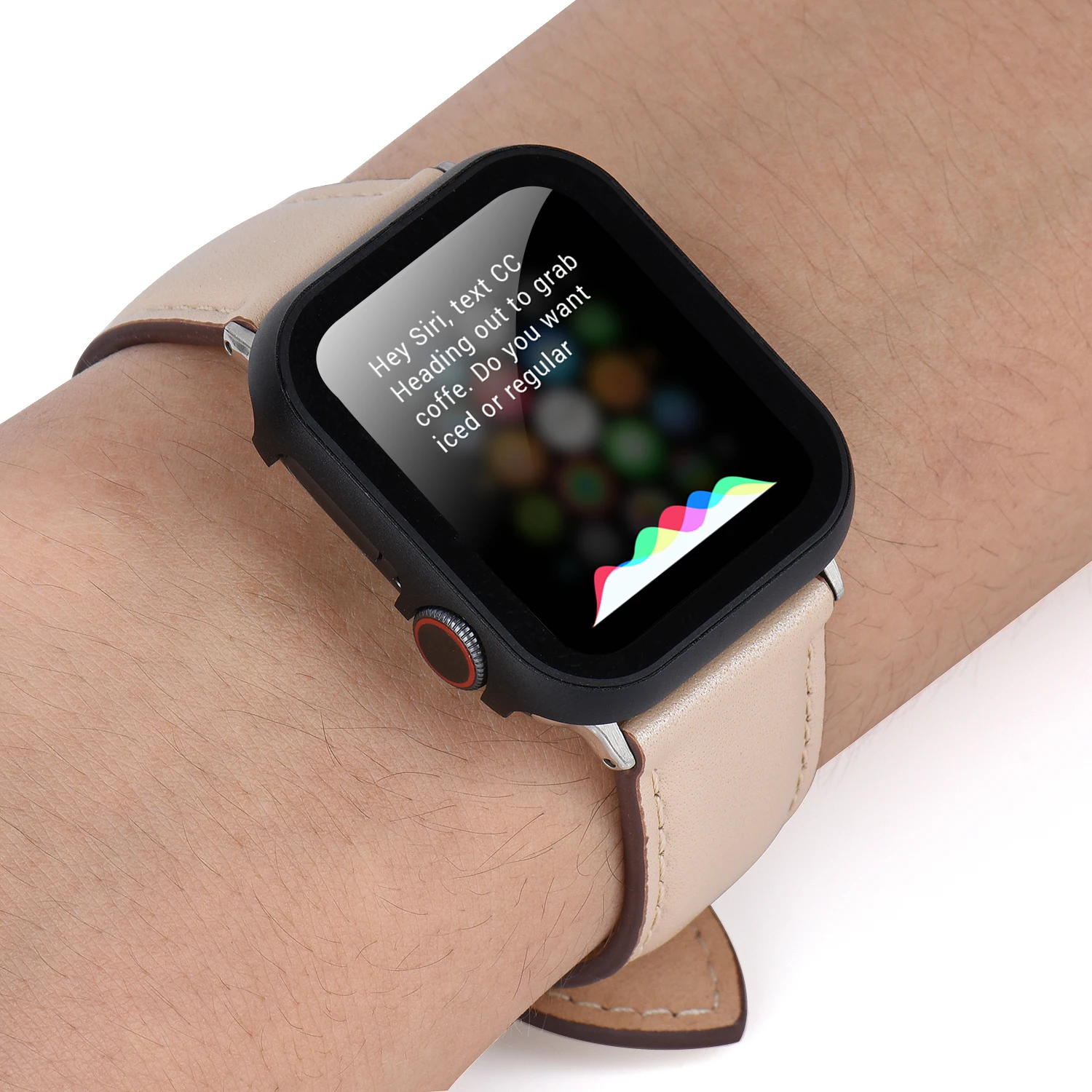 Горячая закаленного стекла из нержавеющей стали чехол для Apple Watch Series 4 3 2 1 жесткий корпус 40 мм 44 мм 38 мм 42 мм