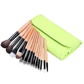 

Pro 12pcs + 2 Free Make up Brushes Brush with Pouch Case Cosmetic Exquisitely Designed Durable Gorgeous