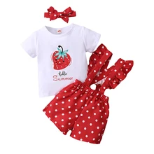 

Summer Baby Girl Clothes 0 3 Newborn Baby Girl Clothes Sets Short Sleeve Baby Clothing Girl 6 to 12 months Toddler Clothes 2022