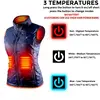 Women 9-zone dual switch Heating Vest Autumn and Winter Cotton Vest USB Infrared Electric Heating suit Flexible Thermal Vest 4