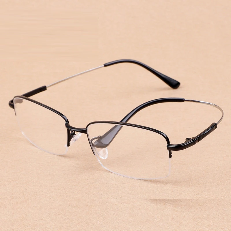 Готовые Очки для близорукости, унисекс, ультра-светильник, металлическая оправа с памятью, очки по рецепту для женщин и мужчин, близорукие очки-1,5-4,5 - Цвет оправы: As Picture