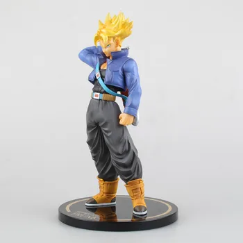 

24cm Anime Action Figure Dragon Ball F.ZERO EX SUPER SAIYAN WARRIORS Trunk Figures Gold Hair Trunks Figure PVC Figure Model Toys