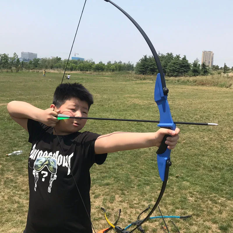 Günstige 40LBS Gerade Bogen für Rechten hand und der Linken hand 50 Zoll Mit Pfeile Für Jugend Bogenschießen Jagd Schießen Kind Recurve bogen