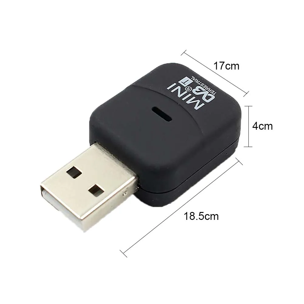 Маленький цифровой телевизор приемник тюнер HD tv беспроводной USB 2,0 Dongle палка антенна SDR+ DAB+ FM DVB-T с пультом дистанционного управления в помещении