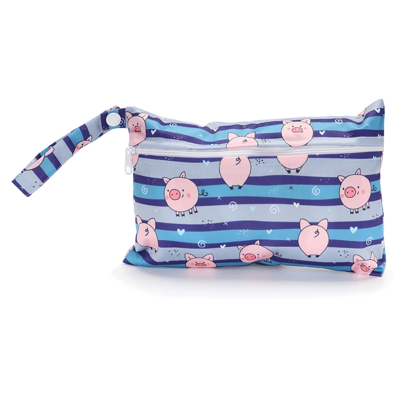 Small Wet Bag 15*22.5 cm Washable Reusable Cloth diaper Nappies Bags Waterproof Swim Sport Travel Carry bag - Image 2