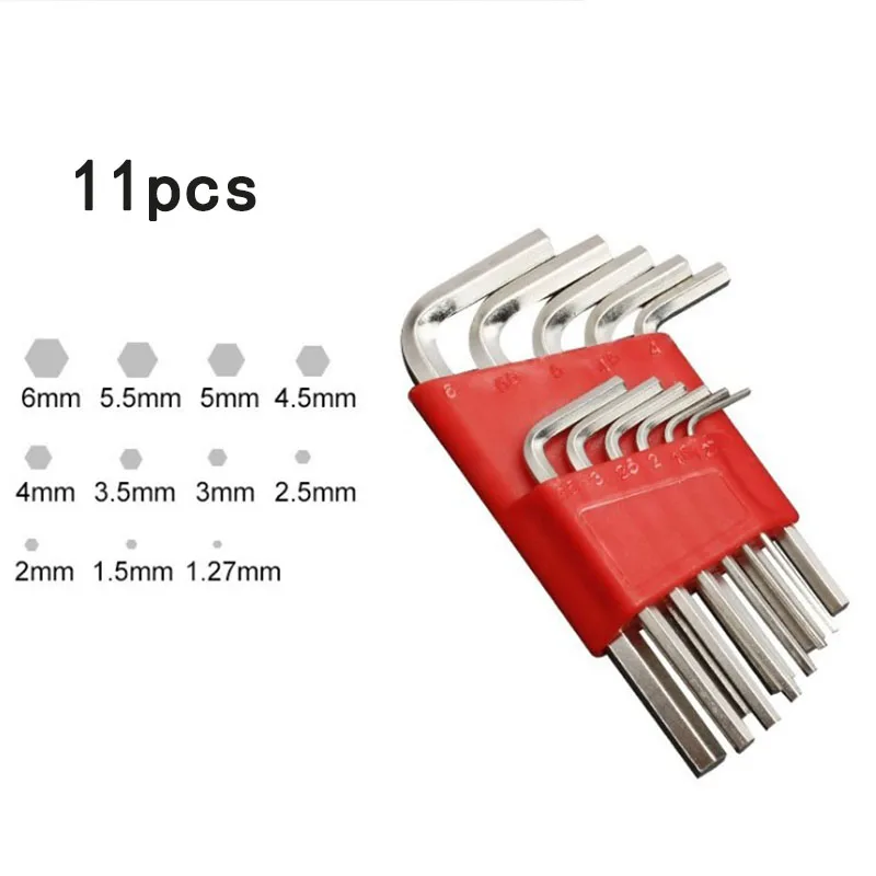 8/11PCS L Тип шестигранных ключей Метрическая Британский шестигранник для шлица «звездочка» Набор торцевых гаечных ключей шаровая Головка гаечного ключа с шестигранной головкой ручной инструмент