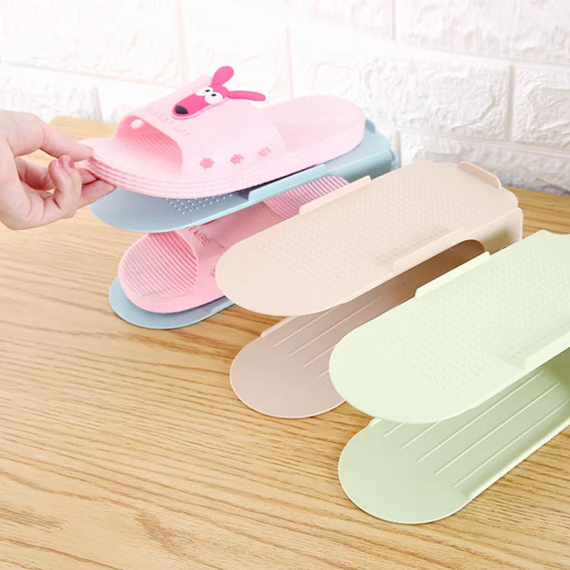 New 10Pcs Shoe Slots Organizer Adjustable Shoe Racks Space Saver Storage Stand NE