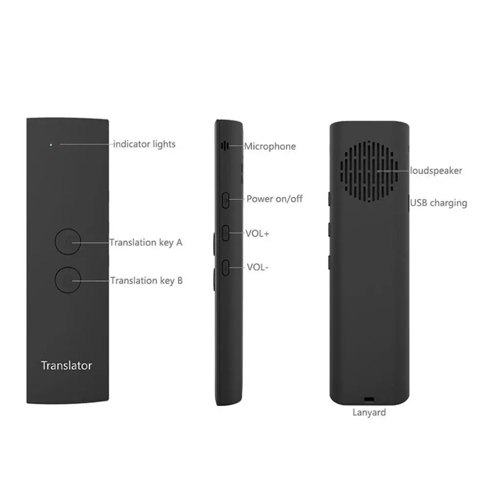 Интеллектуальный переводчик языка Bluetooth переводчик в режиме реального времени переводчик путешествия встречи голосовые переводчики