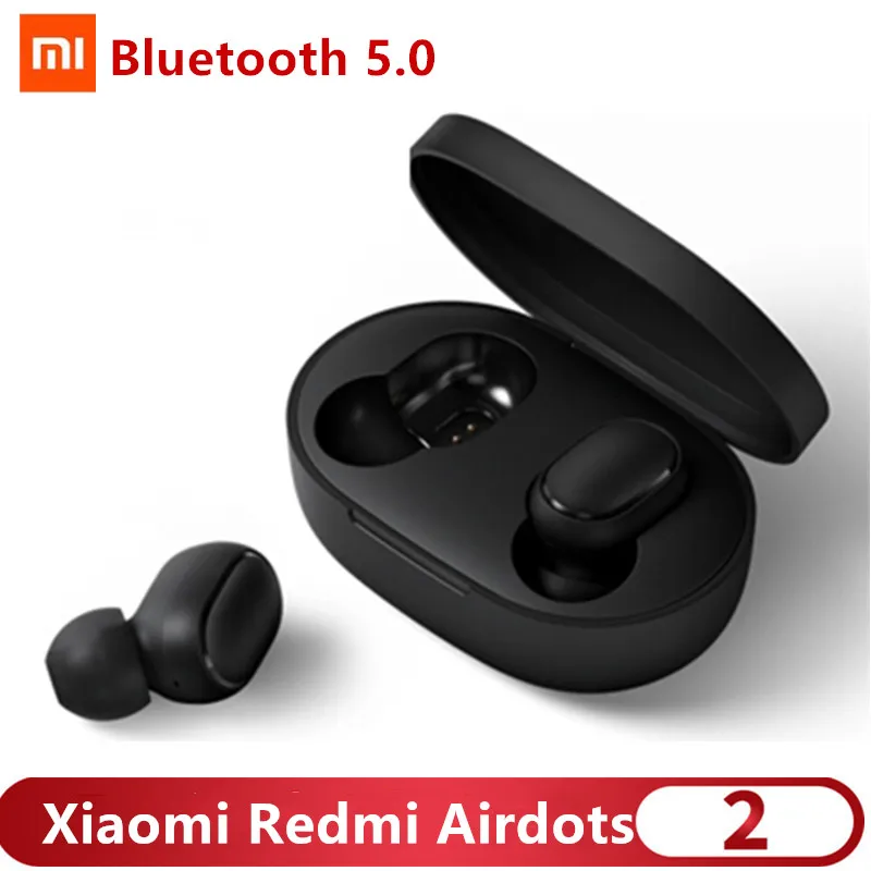  Xiaomi Redmi AirDots 2 беспроводные Bluetooth 5,0 зарядка наушники в ухо стерео Бас Наушники туры беспроводные наушники AI C 