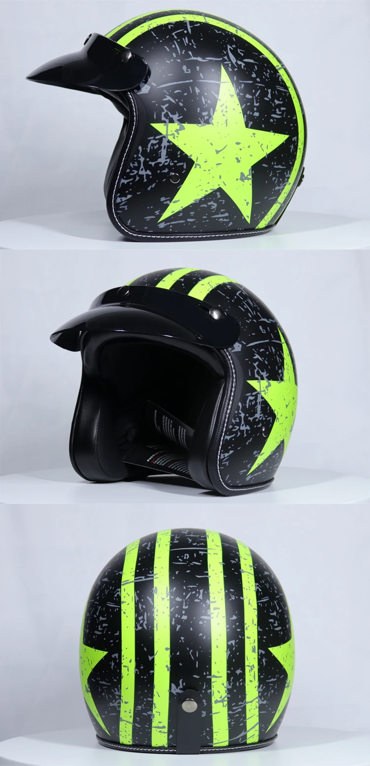 Capacete, Мото шлем VOSS 052 Ретро мото rcycle гоночный шлем персонализированный мото rcycle шлем половина шлем мото крест