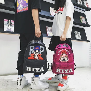 

Brand Design bag's Bacpack Bag Student Backpacks Michael Jackson Nylon Printing School Bags Bolsos Mujer Travel Backpack Bag