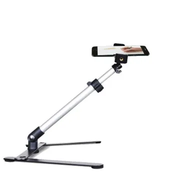 

Photography Adjustable Table Top Mini Monopod Set Aluminum Alloy Stand+Phone Clip Fill-In Light Bluetooth Control