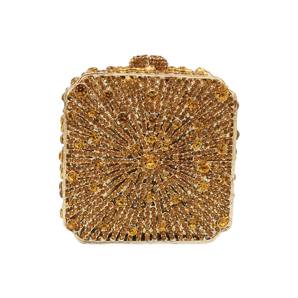 حقيبة السهرة النسائية المبهرة من الكريستال، صندوق...