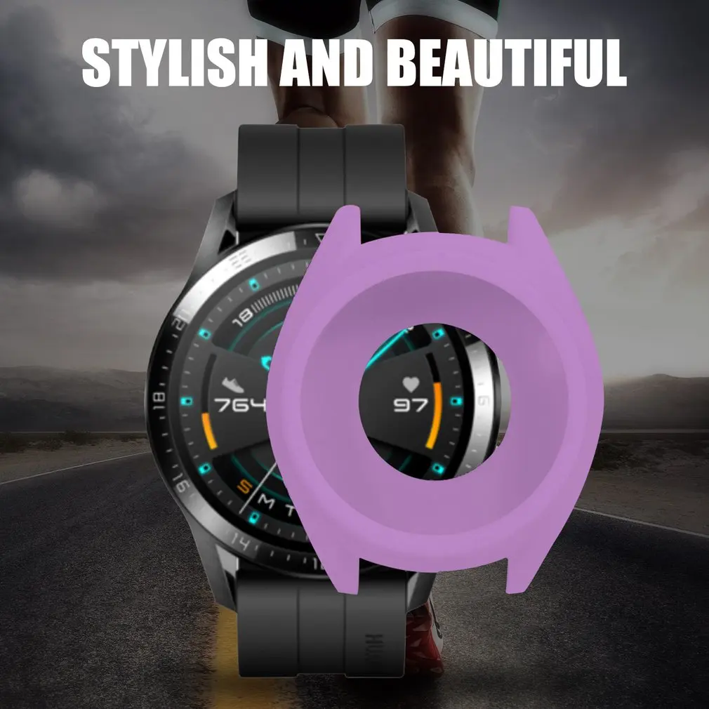 Мягкий ТПУ силиконовый чехол для huawei Watch GT 2 GT умный Браслет защитная рамка оболочка для GT2 защитный напульсник