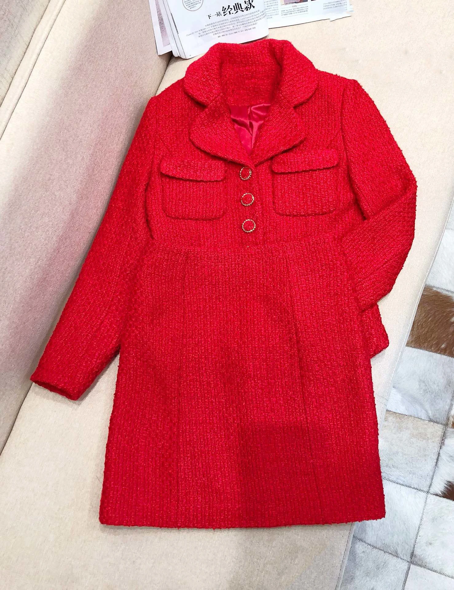 ladies fashion wool suit jacket+ skirt 2 sets 1105