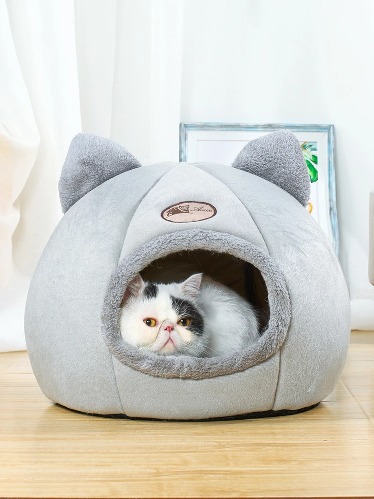 Lovely Kitty Shack теплый кошачий домик для питомца, кошки, собаки Сферический питомник для домашних животных зимний маленький для собак и кошек продукт для домашних животных щенок AA60MW
