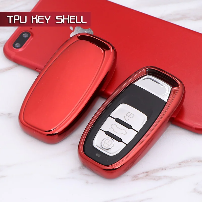 

OemField Soft TPU Car Key Cover Case Bag Shell Holder Protection Skin for AUDI A5 A6L A7 A8 S5 S6 S7 S8 RS5 RS7 Q5 SQ5 Smart Key