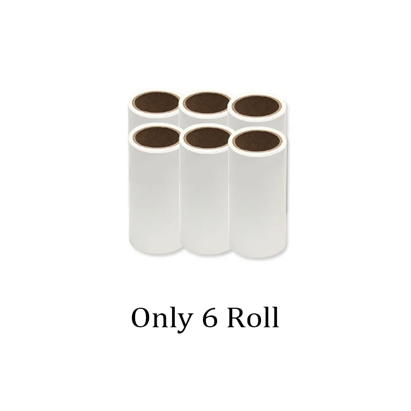 Only 6 Roll Щетка для удаления волос для собак, кошек, домашних животных, расческа, ролик, быстрая щетка для удаления пыли, щетка для удаления одежды, инструмент для чистки собак, домашняя мебель, диван - Цвет: Only 6 Roll
