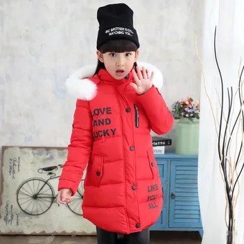 

2019 Fashion Girls Coats Thick Warm Children Clothes Coat Kids Outerwear Winter Autumn Children Cotton-padded Hooded Multi Size
