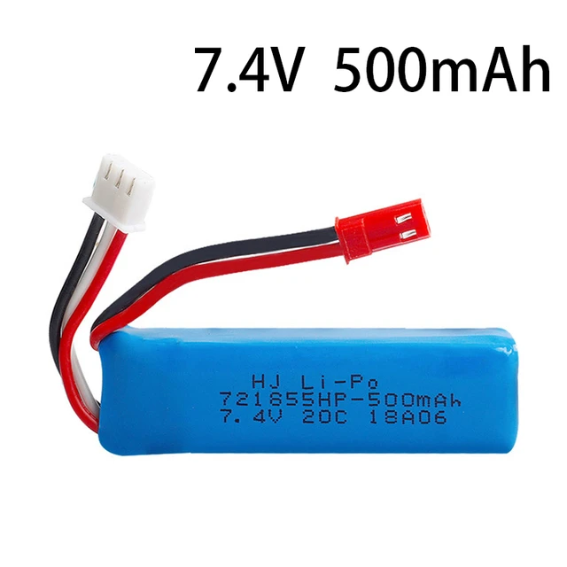 Batterie Lipo avec chargeur pour voiture télécommandée, pièces de rechange,  prise JST, batterie 7.4V, 400mAh, 2S, 1/28 V, P929, P939, K969, K979, K989,  7.4 RC - AliExpress