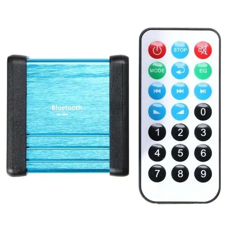 Wireless car Bluetooth audio decoder receiver amplifier USB TF card with remote 203A
