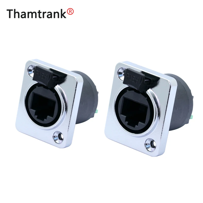 10 шт. RJ45 Модуль штепсельная розетка тип винта водонепроницаемый разъем Панель