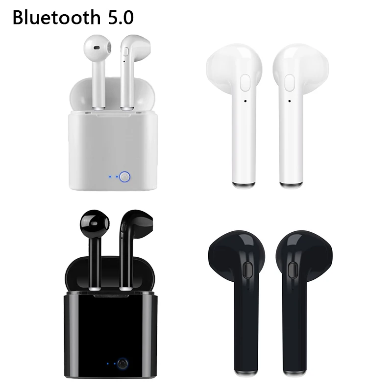 Наушники i7s Tws Bluetooth 5,0, беспроводные мини наушники, спортивные наушники, беспроводная гарнитура с микрофоном для телефона iPhone Xiaomi