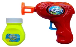 Pistolet à bulles pour enfants, 7 pouces, avec 1 bouteille de SOLUTION gratuite 
