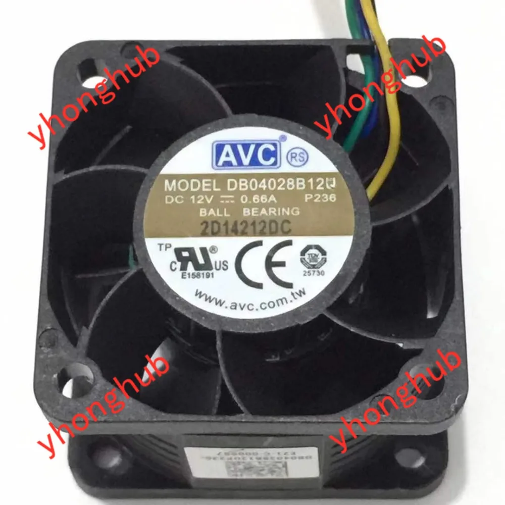 AVC DB04028B12U P236 Сервер охлаждающий вентилятор DC 12V 0.66A 40x40x28 мм