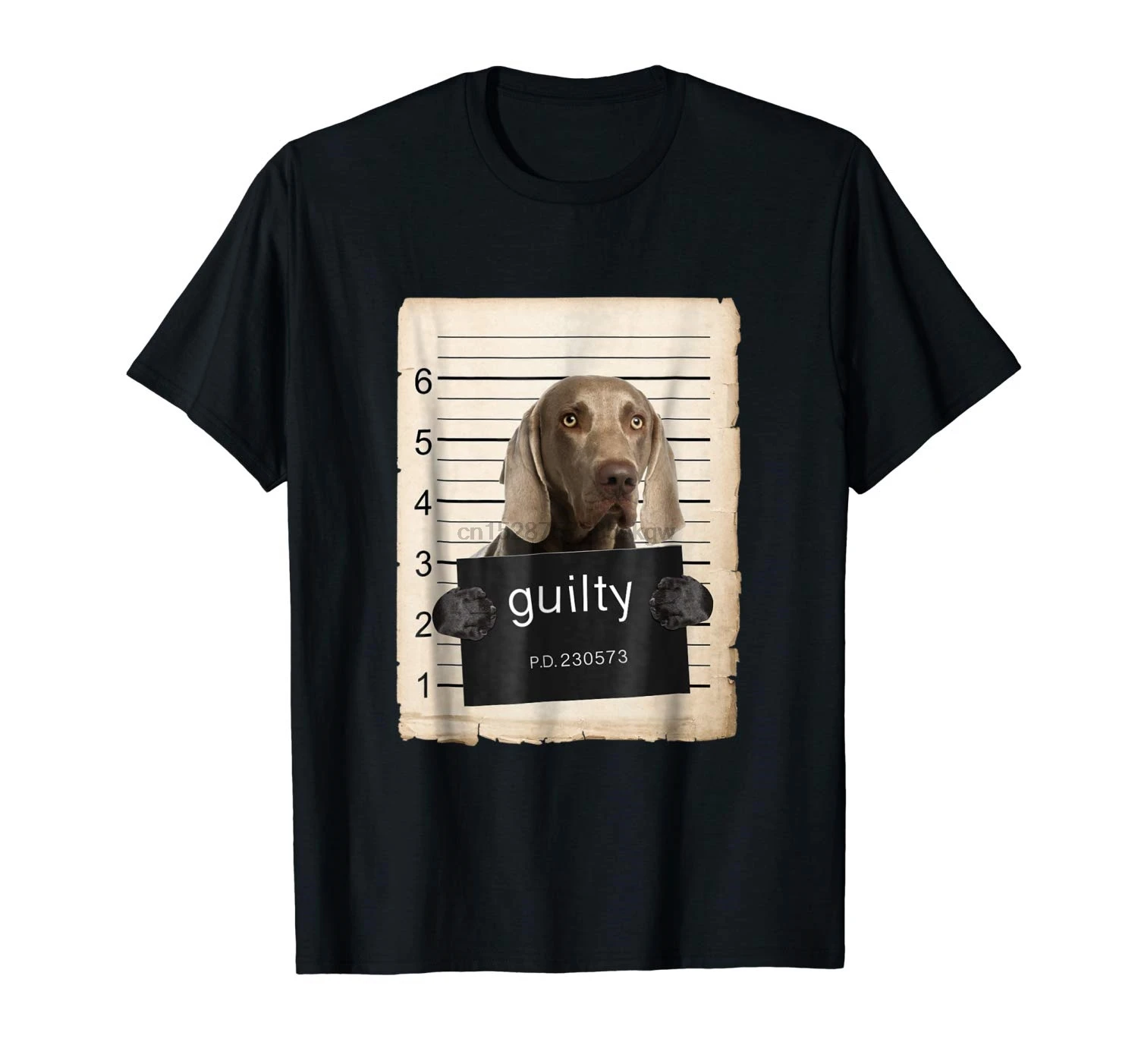 Tee Shirt Mens Shirt In Prink My Blood Type is Weimaraner Shirt
