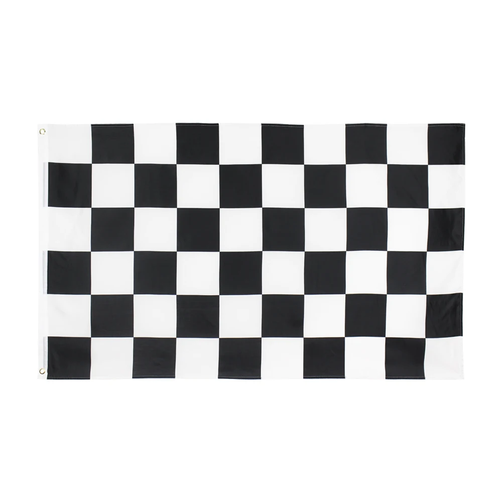 Xiangying 90x150cm black white square checkered Flag | Дом и сад