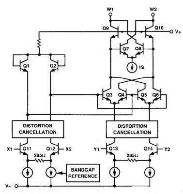 AD834 RF мультипликатор смеситель