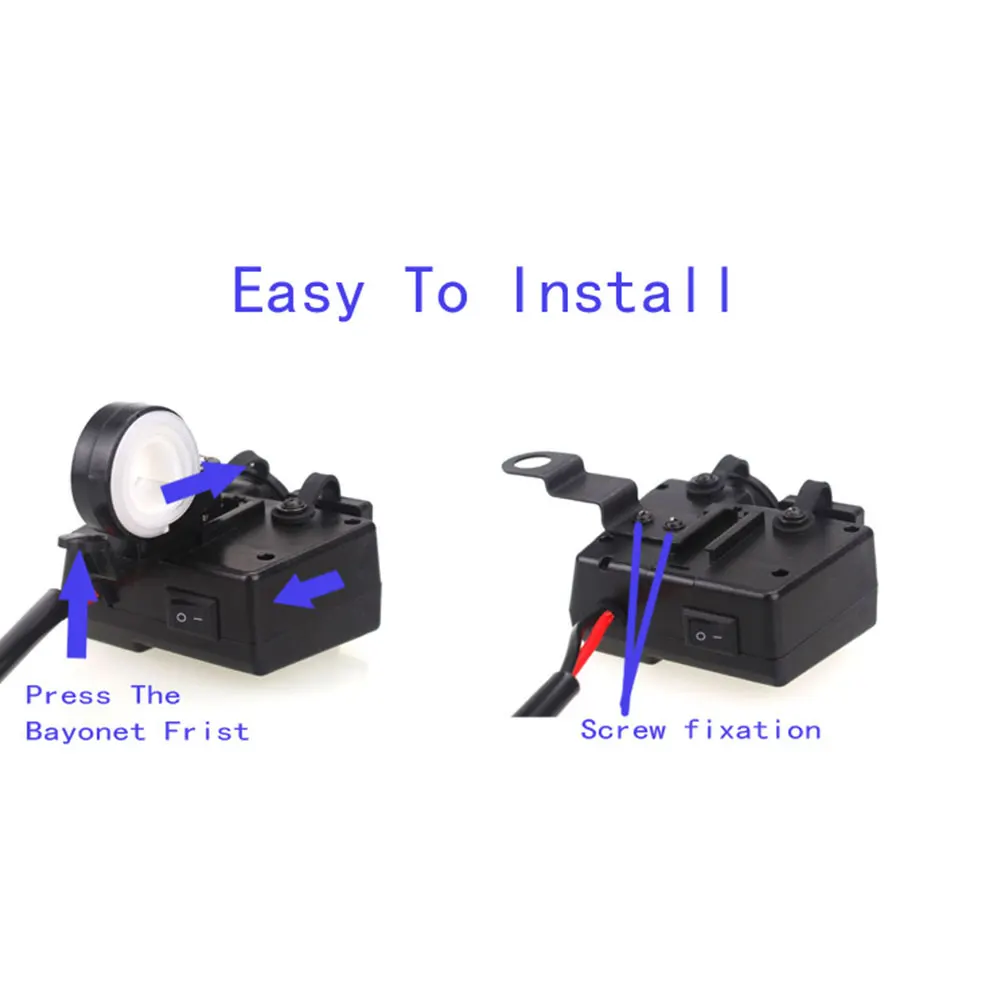 ABS мотоцикл USB зарядное устройство гнездо мотоцикла Зарядное устройство лодки Прочное Гнездо мотоцикла адаптер для телефона