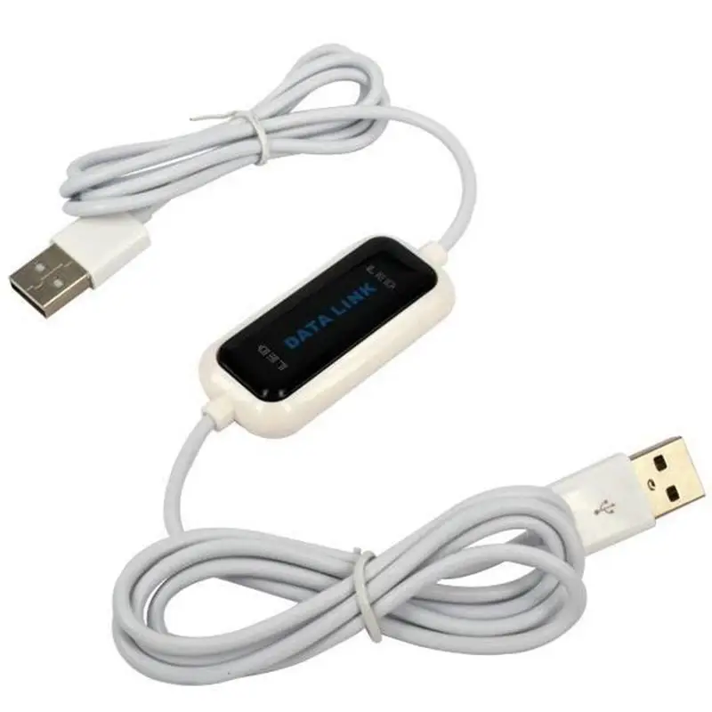 

PC to PC Data Link Transfer Cable Laptop PC USB to USB Data Files Transfer Cable